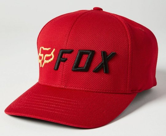 Кепка FOX APEX FLEXFIT HAT (Red/Black), S/M, L/XL