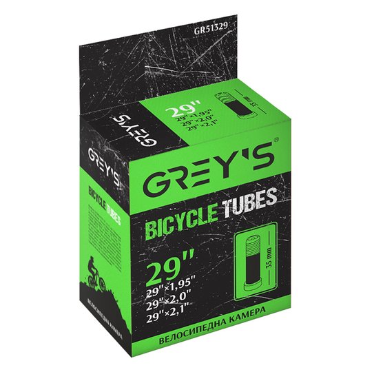 Купить Камера для велосипеда Grey's 29"x1,95/2,1 AV 35мм с доставкой по Украине