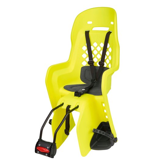 Купити Дитяче крісло заднє POLISPORT Joy FF на підсідельну трубу, 9-22 кг, неонове з доставкою по Україні