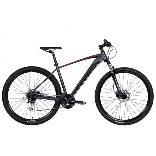 Купити Велосипед гірський 29" Leon TN-80 21" рама 2022, сіро-червоний з доставкою по Україні