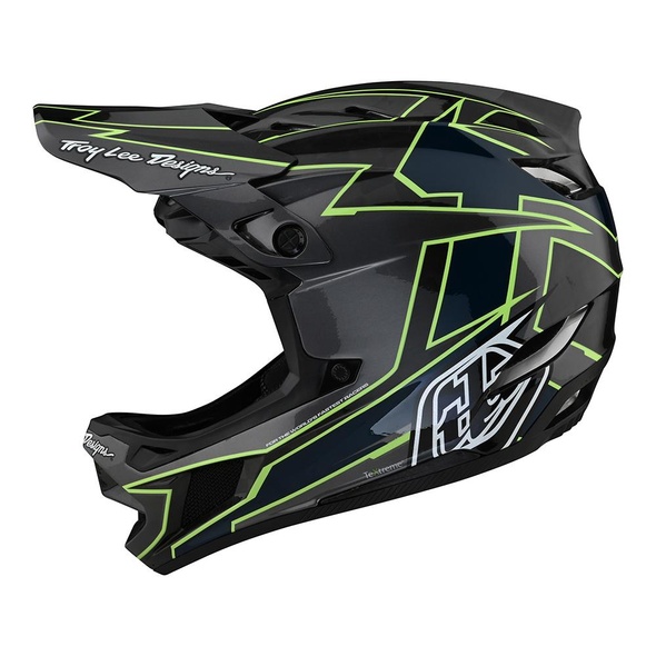 Вело шлем фуллфейс TLD D4 Carbon, [GRAPH GRAY / GREEN] M, M