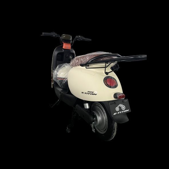Електроскутер E-Titan Mini 10" Кремовий-Помаранчевий