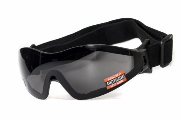 Очки защитные с уплотнителем Global Vision Z-33 (gray) Anti-Fog, серые