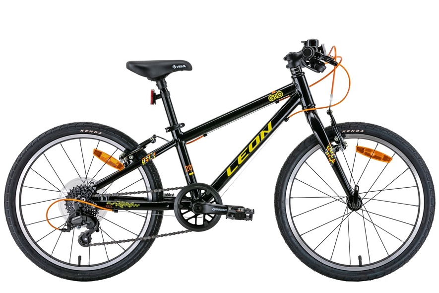 Купить Велосипед 20" Leon GO 7 speed Vbr 2022 черный с желтым с доставкой по Украине