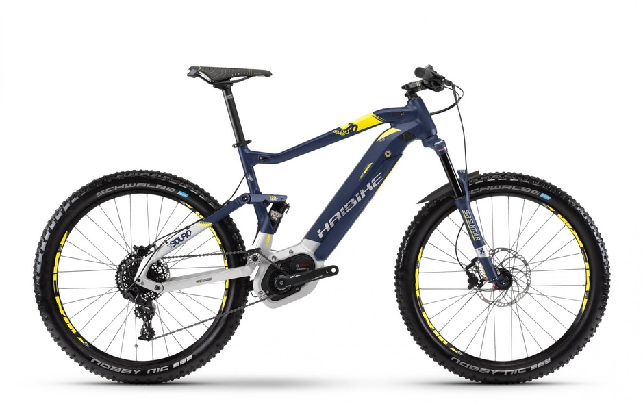 Купить Электровелосипед Haibike SDURO FullSeven 7.0 500Wh 27,5", рама L, сине-бело-желтый, 2018 с доставкой по Украине