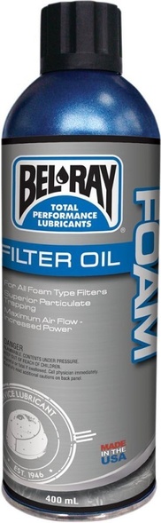 Олія фільтрова Bel-Ray Foam Filter Oil Spray (400мл), Aerosol