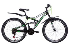 Купити Велосипед 26" Discovery CANYON 2021 (черно-зеленый с белым (м)) з доставкою по Україні