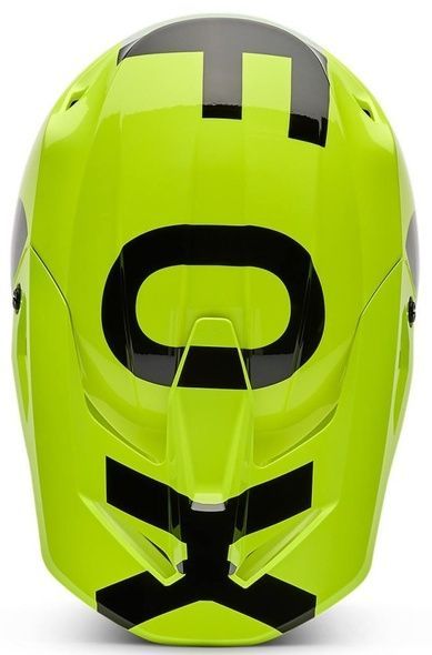 Шолом FOX V1 Helmet - SHIELD (Flo Yellow), L