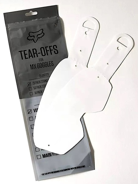 Уривки FOX MAIN II Tear-Offs - 20 pack, No Size (25366-012-OS)