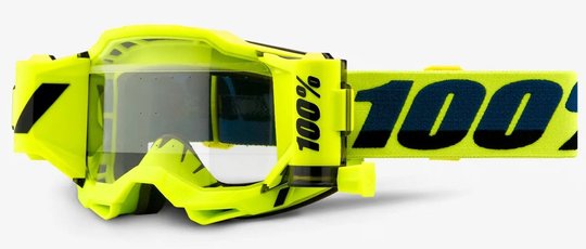 Окуляри 100% ACCURI 2 FORECAST Goggle Fluo Yellow - Clear Lens, Roll-Off