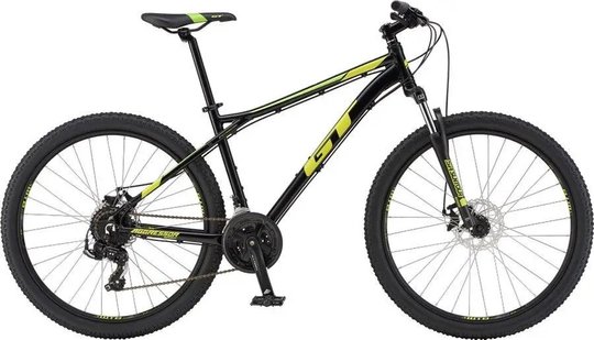 Купити Велосипед гірський 27,5" GT Agressor Sport M 2019, чорно-зелений з жовтим з доставкою по Україні
