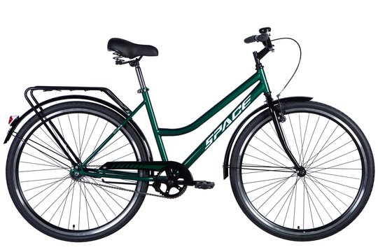 Купить Велосипед ST 28" SPACE-049 рама- тормозная с багажником задн St с крылом ST2024 (зелений) с доставкой по Украине