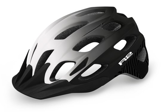 Купить Шлем R2 Cliff цвет белый. черный матовый размер M: 55-58 см с доставкой по Украине