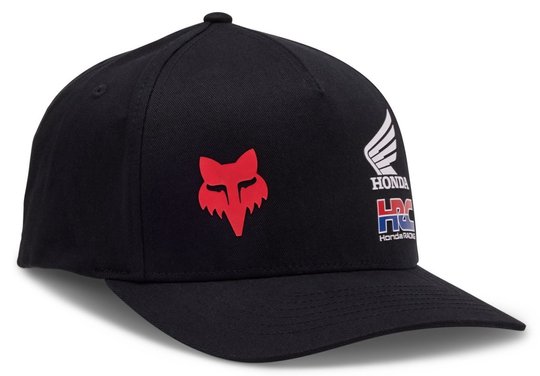 Кепка FOX X HONDA FLEXFIT HAT (Black), L/XL