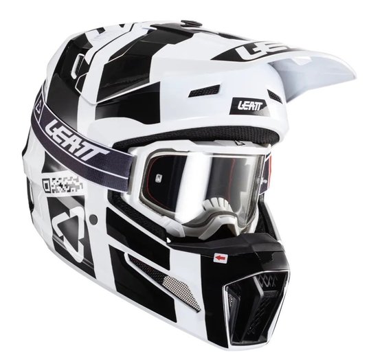 Шолом LEATT Helmet Moto 3.5 + Goggle (White), L
