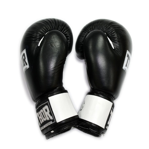 Перчатки боксерские THOR SPARRING 16oz /PU /черно-белые