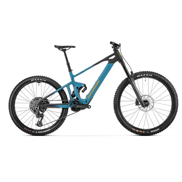 Купити Електровелосипед MONDRAKER DUNE R Carbon 29/27.5'' 170mm, 400Wh Bosch SX, Blue/Yellow, L з доставкою по Україні