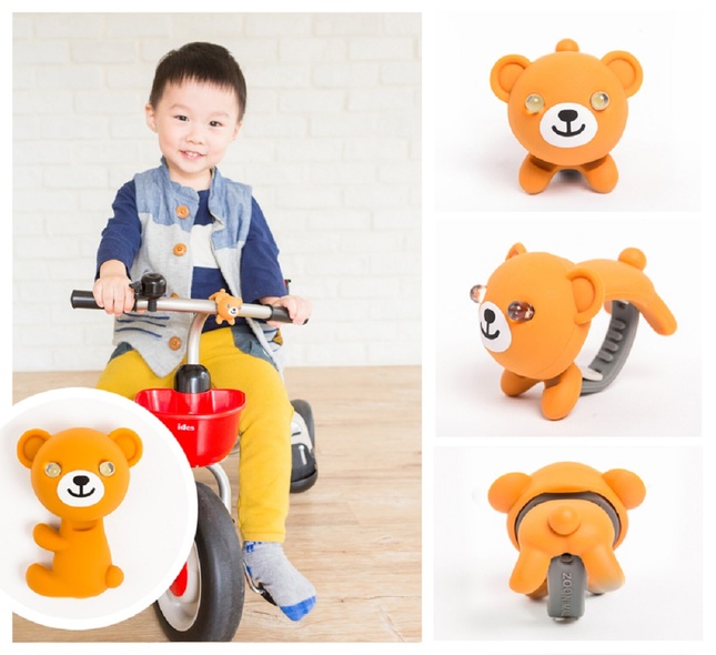 Купить Мигалка для детского велосипеда Zoonimal Медведь, LED, на руль. Свечение: Белый с доставкой по Украине