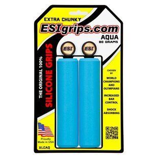 Купить Грипсы ESI Extra Chunky Aqua (голубые) с доставкой по Украине
