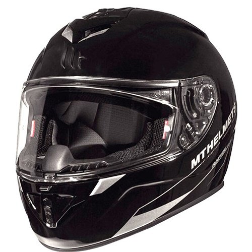 Шлем MT Rapide Solid Black Gloss, M