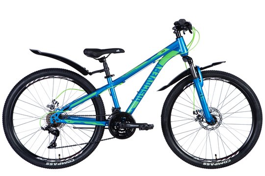 Купити Велосипед ST 26" Discovery TREK AM DD рама-" з крилом Pl 2024 (синій) з доставкою по Україні