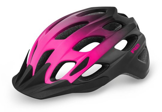 Купить Шлем R2 Cliff цвет розовый. черный матовый размер S: 54-56 см с доставкой по Украине