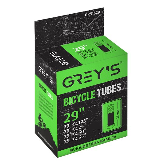 Купити Камера для велосипеда Grey's 29"x2,125/2,35 AV 35мм з доставкою по Україні