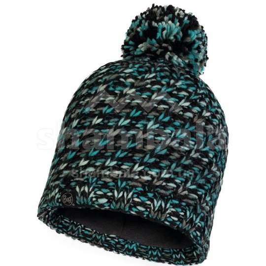 KNITTED & POLAR HAT VALYA turquoise, One Size, Шапка, Синтетичний