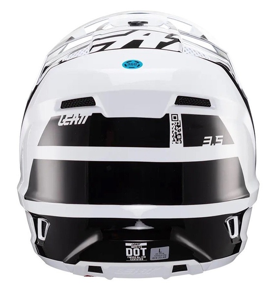 Шолом LEATT Helmet Moto 3.5 + Goggle (White), XL, XL