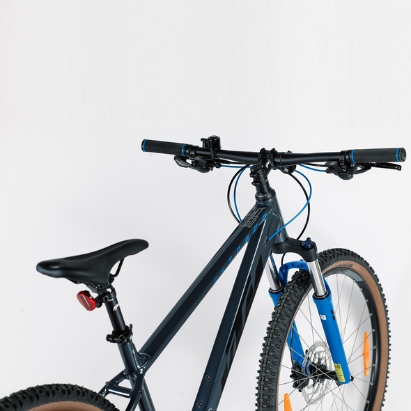 Купити Велосипед KTM CHICAGO 271 27.5" рама М/43 сірий (чорно/синій) 2022/2023 з доставкою по Україні