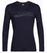 Термофутболка з довгим рукавом ICEBREAKER 200 Oasis LS Crewe Ski Stripes MEN MIDNIGHT S