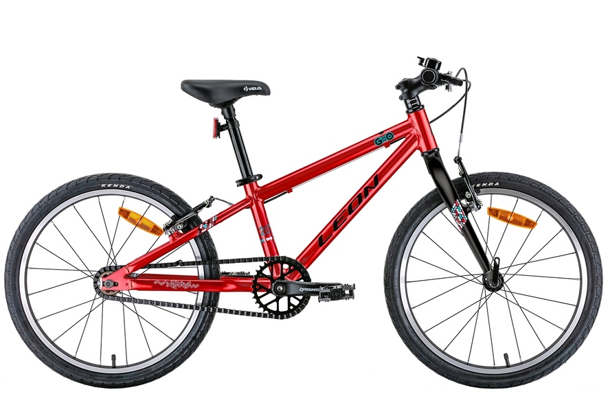 Купить Велосипед 20" Leon GO Vbr 2022 (червоний з чорним) с доставкой по Украине