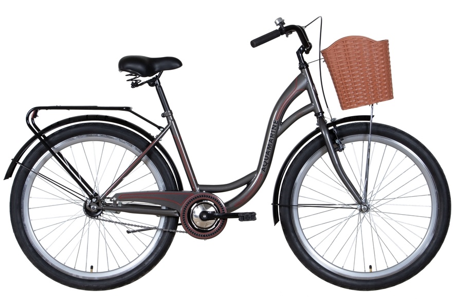 Купить Велосипед 26" Dorozhnik AQUAMARINE 2022 (серый) с доставкой по Украине