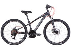 Купити Велосипед підлітковий 24" Discovery Qube 11.5", чорно-червоний з доставкою по Україні
