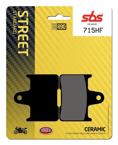 Колодки гальмівні SBS Standard Brake Pads, Ceramic (740HF)