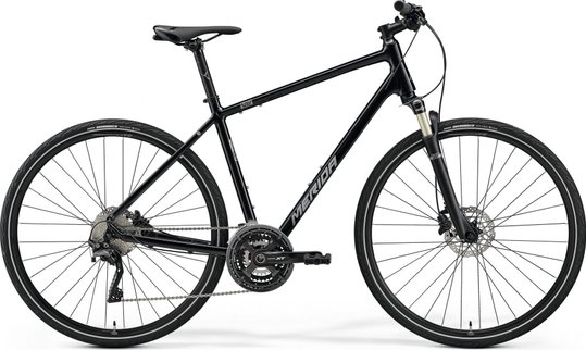 Купить Велосипед MERIDA CROSSWAY XT-EDITION,L55,GLOSSY BLACK(MATT SILVER с доставкой по Украине