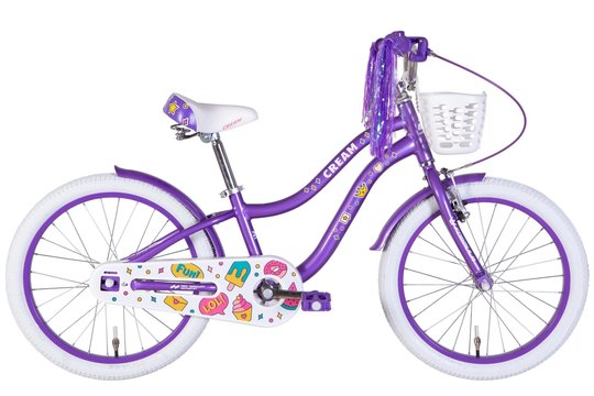Купити Велосипед AL 20" Formula CREAM рама-10" фіолетовий з крилом St, з кошиком Pl 2022 з доставкою по Україні