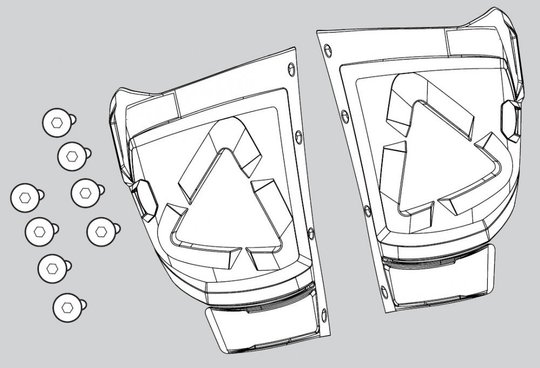 LEATT GPX 5.5 Boot Shin plate kit (White), 11