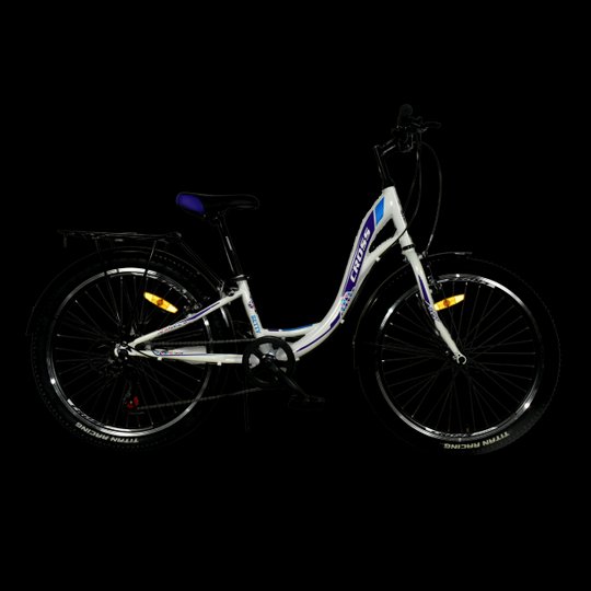 Купить Велосипед Cross Betty 24 " 11" Білий-Фіолетовий с доставкой по Украине