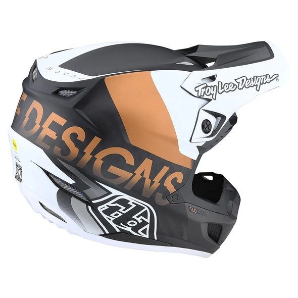 Мото Шлем TLD SE5 Carbon Helmet [QUALIFIER WHITE/BRONZE] MD