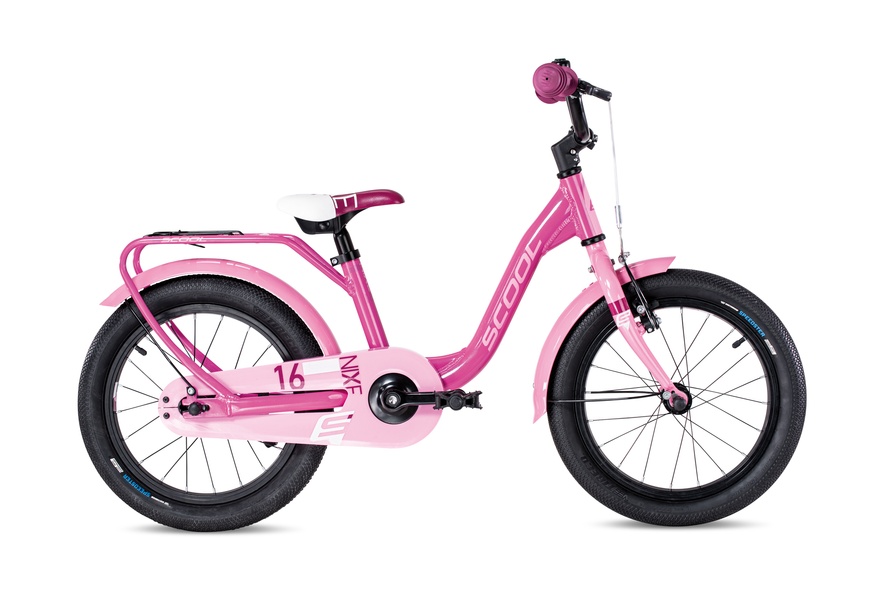 Купить SCOOL велосипед для девочки niXe 16" alu 1sp светлый розовый с доставкой по Украине