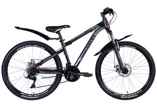 Купити Велосипед ST 26" Discovery TREK AM DD з крилом Pl 2024 (сірий (м)) S (150-165 см) з доставкою по Україні