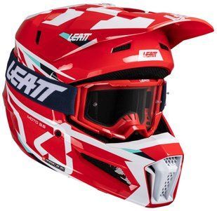 Шлем LEATT Moto 3.5 Helmet + Goggle (Red), S