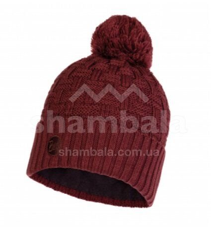 KNITTED & POLAR HAT AIRON maroon, One Size, Шапка, Синтетичний