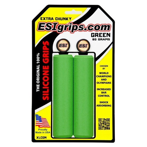 Купить Грипсы ESI Extra Chunky Green (зеленые) с доставкой по Украине