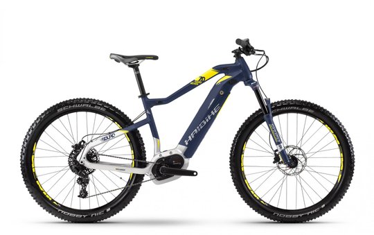 Купити Електровелосипед Haibike SDURO HardSeven 7.0 500Wh 27,5", рама L, синій-біло-жовтий, 2018 з доставкою по Україні