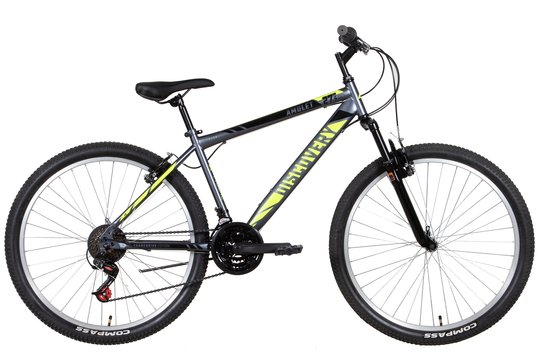 Купити Велосипед ST 27,5" Discovery AMULET Vbr рама-" 2022 TGB (сіро-жовтий (м)) з доставкою по Україні