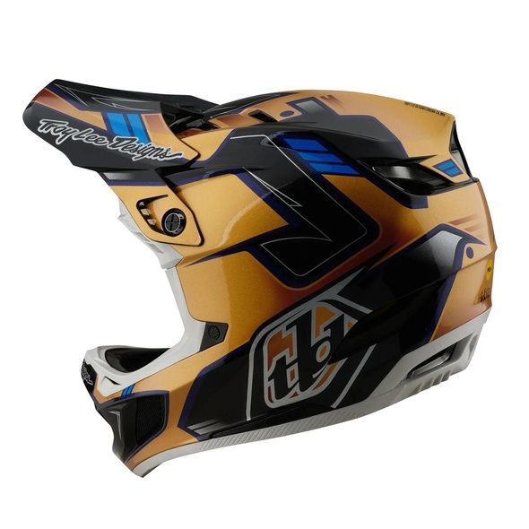 Купити Вело шолом TLD D4 COMPOSITE HELMET; ROYALTY [BLACK/GOLD] LG з доставкою по Україні