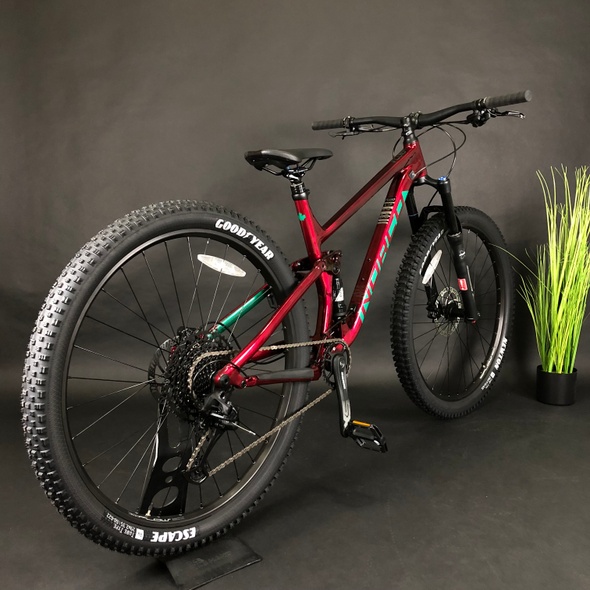 Купити Велосипед двопідвісний 29" Norco Fluid FS 3 L", бордовий із зеленим 2021 з доставкою по Україні