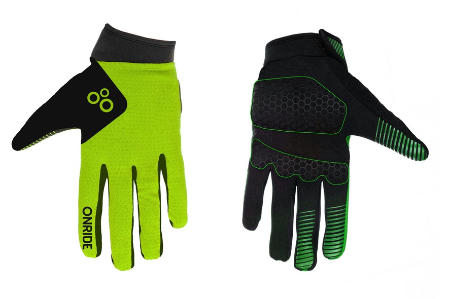 Купить Перчатки ONRIDE Long 20 цвет зеленый/черный размер XS с доставкой по Украине